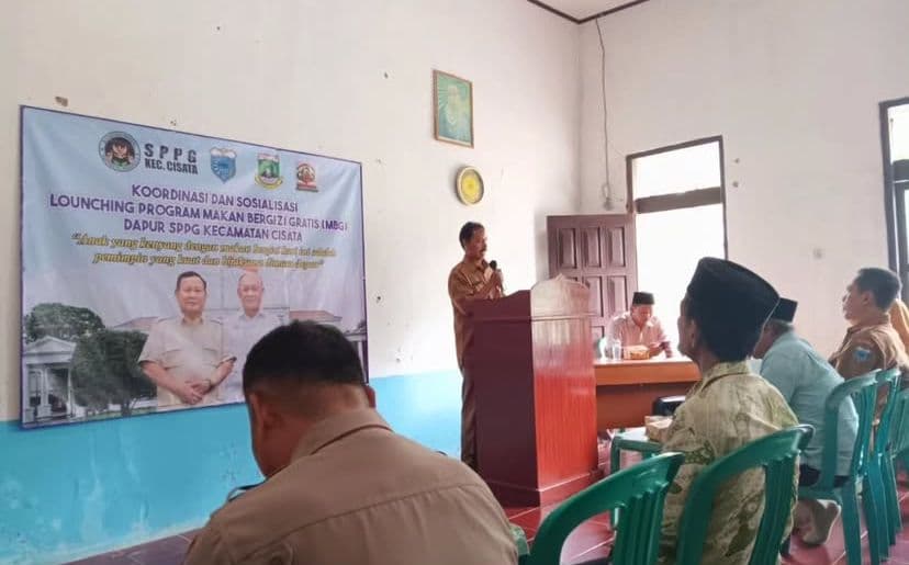 KOORDINASI SOSIALISASI LAUNCHING PROGRAM MAKAN BERGIZI GRATIS DAN INSPEKSI KESEHATAN LINGKUNGAN DAPUR SPPG CISATA