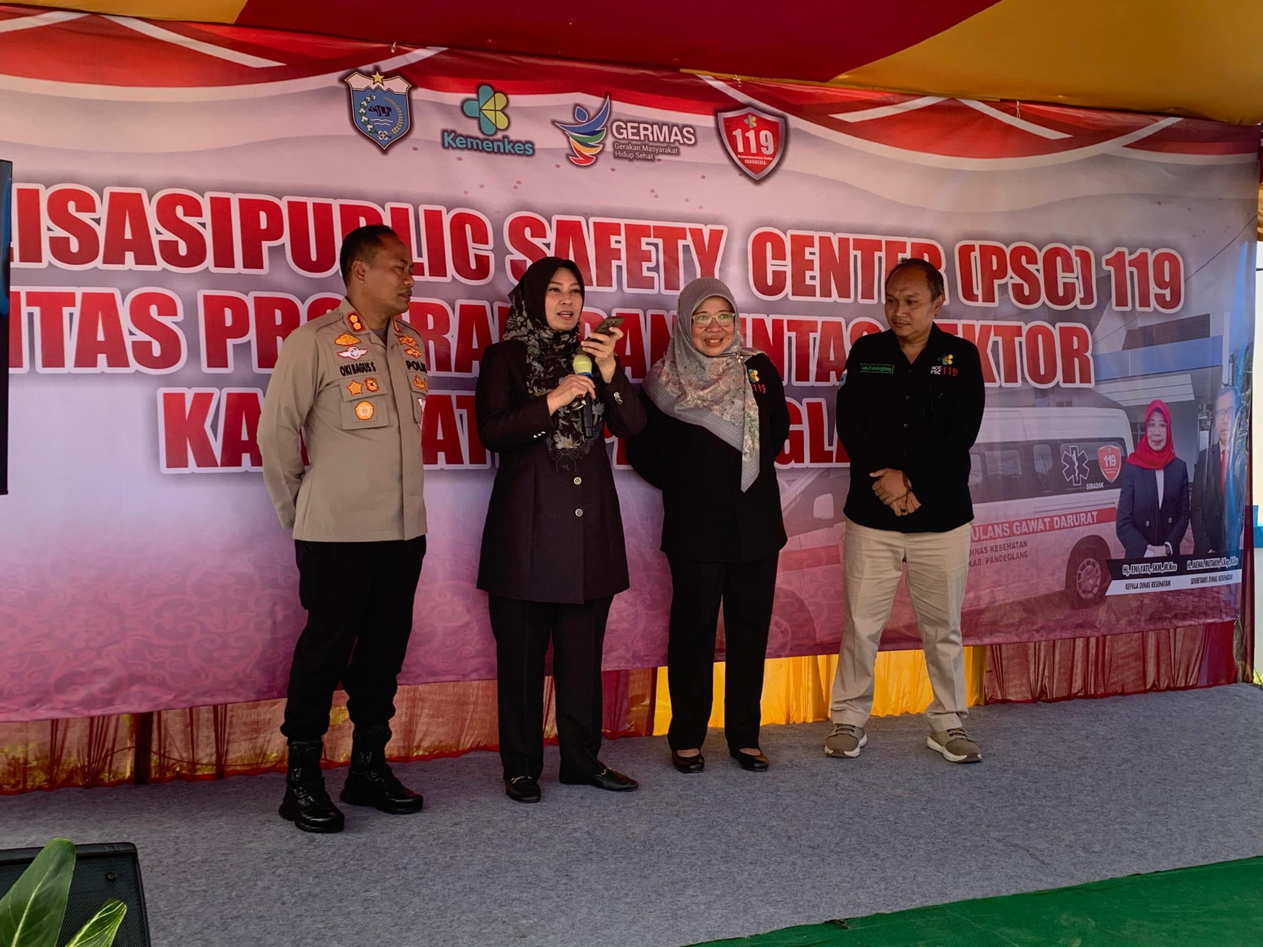 BUPATI IRNA NARULITA RESMIKAN PSC 119 KABUPATEN PANDEGLANG