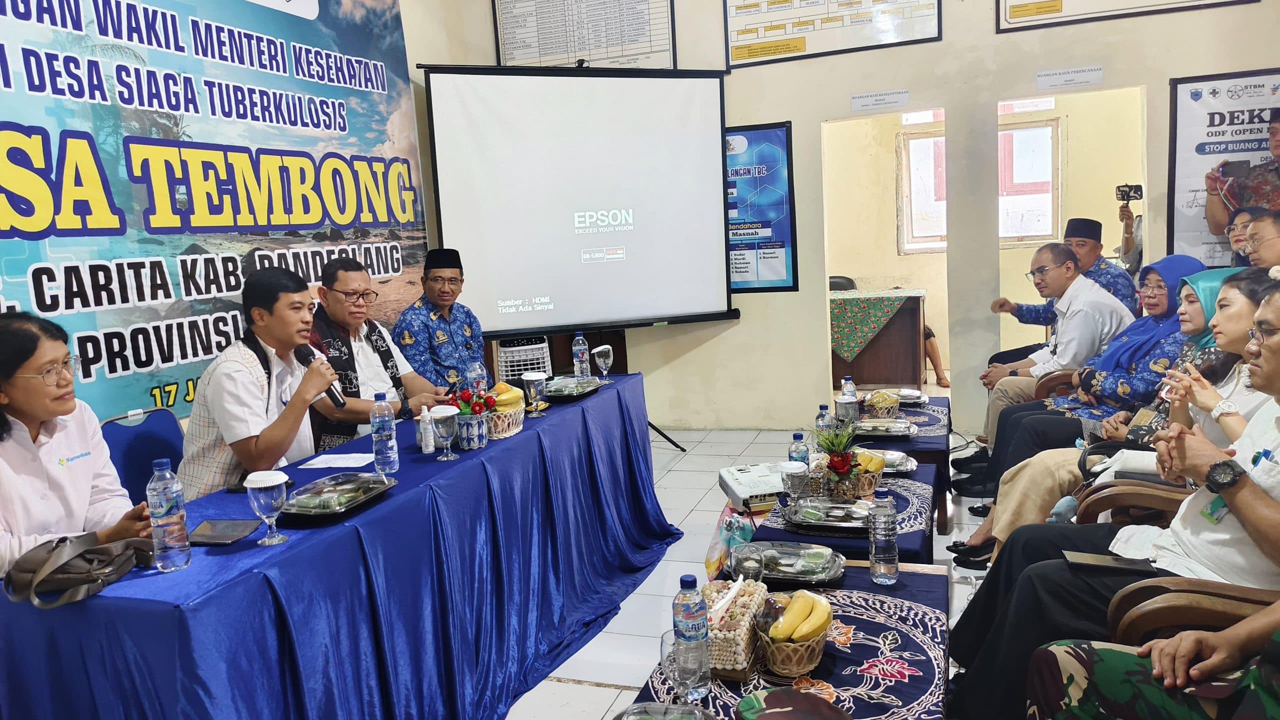 KUNJUNGAN KERJA WAKIL MENTERI KESEHATAN RI DI DESA TEMBONG KECAMATAN CARITA KABUPATEN PANDEGLANG TAHUN 2025